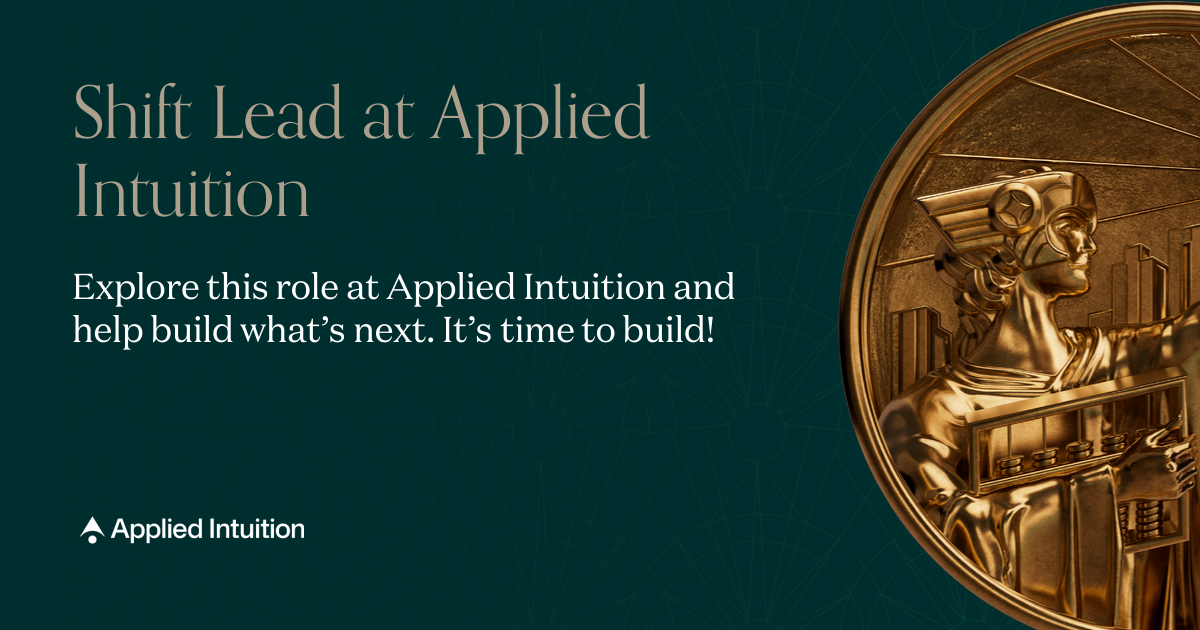 Shift Lead at Applied Intuition | Andreessen Horowitz