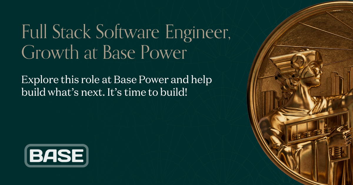 Full Stack Software Engineer, Growth at Base Power | Andreessen Horowitz