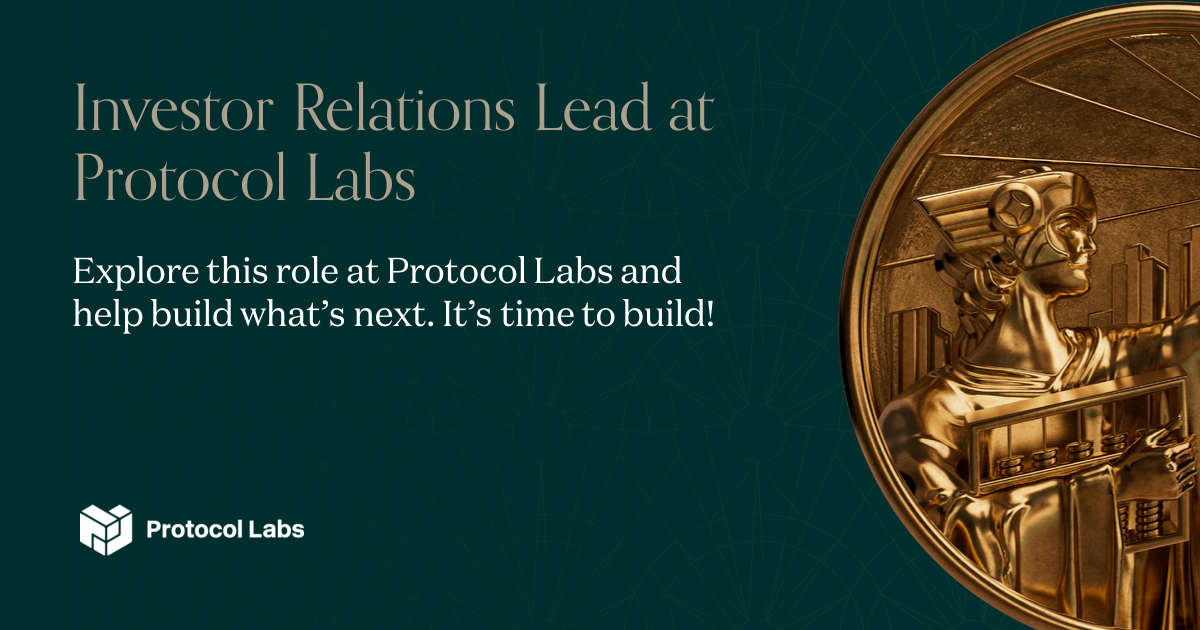 Investor Relations Lead at Protocol Labs | Andreessen Horowitz