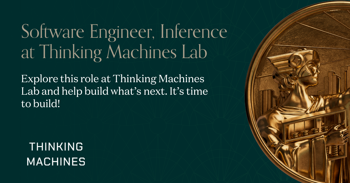 Software Engineer, Inference at Thinking Machines Lab | Andreessen Horowitz